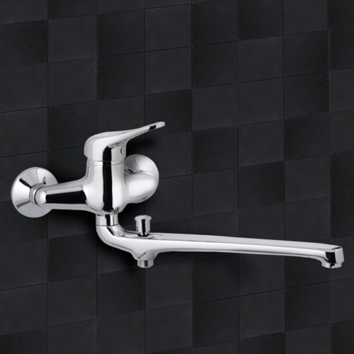 Chrome Wall Mount Tub Faucet with Long Swivel Spout Remer K46